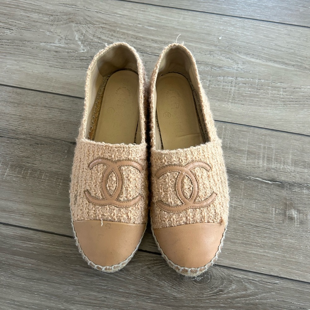 Chanel Women's Tan Espadrilles